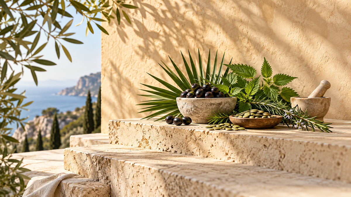 Ingredienti botanici e tisana per il Benessere Uomo