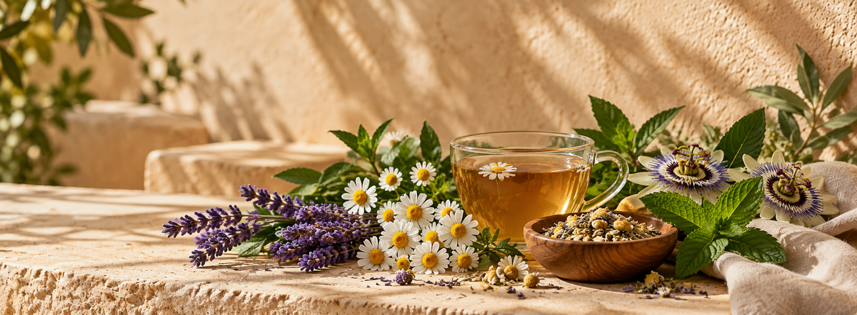Tisana e piante officinali per la collection Relax e Sonno