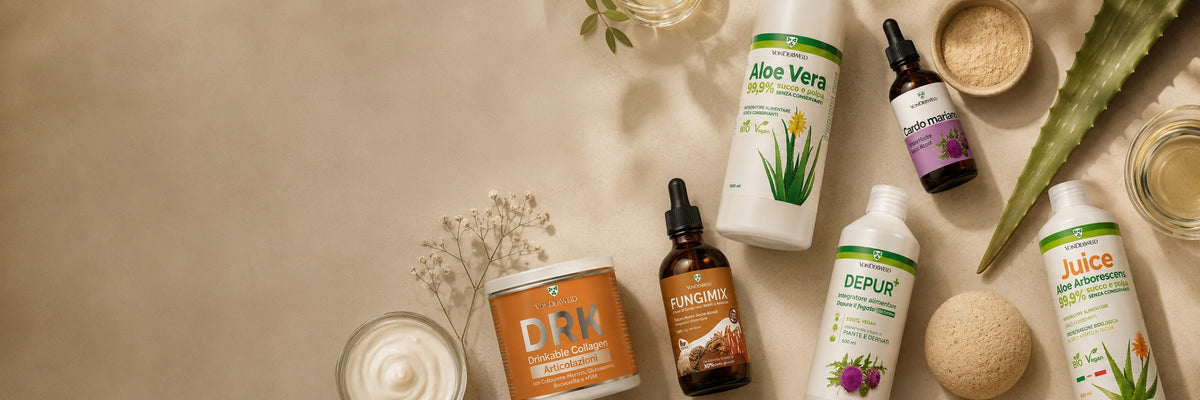 Prodotti Vonderweid per lo shop con integratori, tinture e aloe